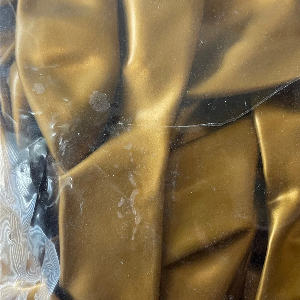 19 Gold Pearlized Latex Balloons 9”
